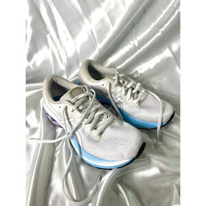 Asics Gel-Kayano 27 Running Sneaker WOMENS 9white/blue/purple